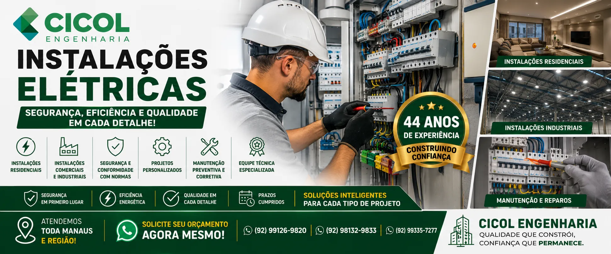 Instalações hidrossanitárias em Manaus executadas pela Cicol Engenharia para redes hidráulicas, esgoto sanitário, drenagem pluvial e sistemas prediais
